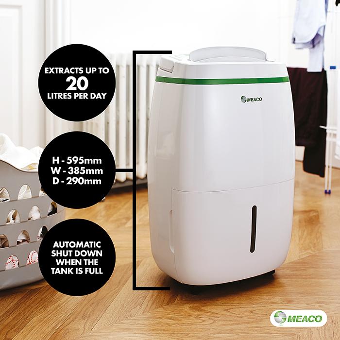 Meaco 20L Low Energy Dehumidifier and Air Purifier New Arrival