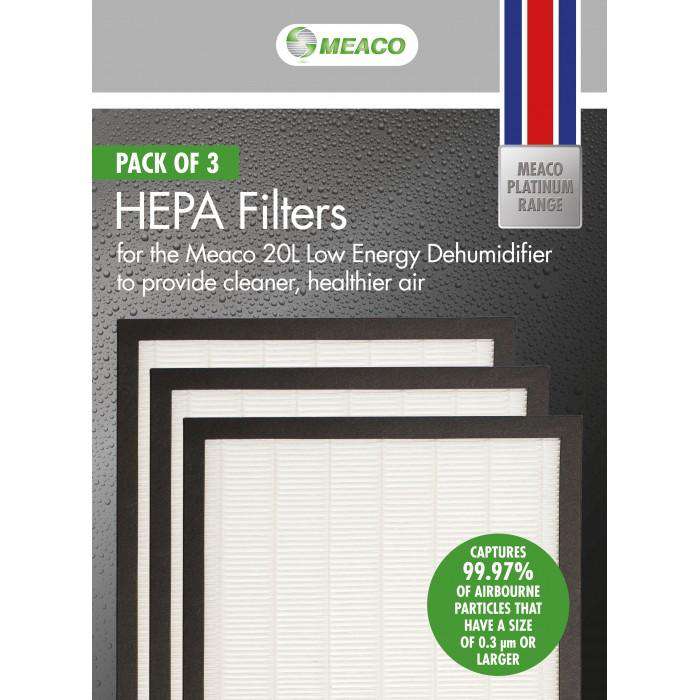 Meaco 20L Low Energy HEPA Filter Pack Free shipping