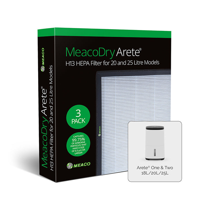 MeacoDry Arete® H13 18L, 20L and 25L HEPA Filter On Sale